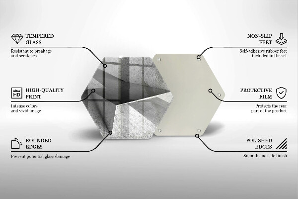 Tocător sticlă Abstracție concretă
