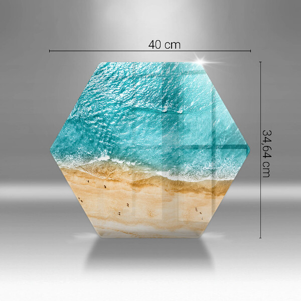 Tocător sticlă Plaja mal si mare