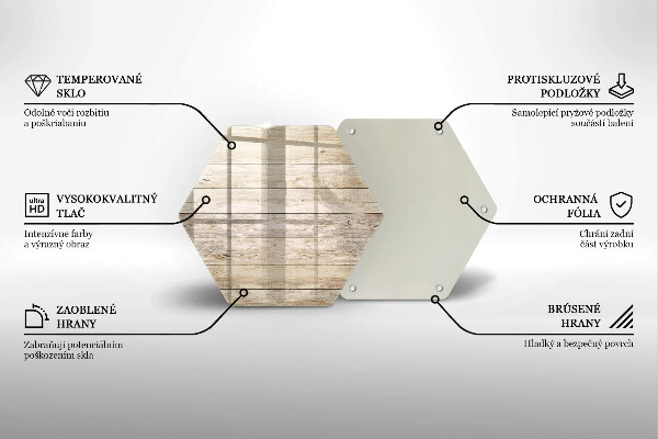 Tocător sticlă Scanduri de lemn