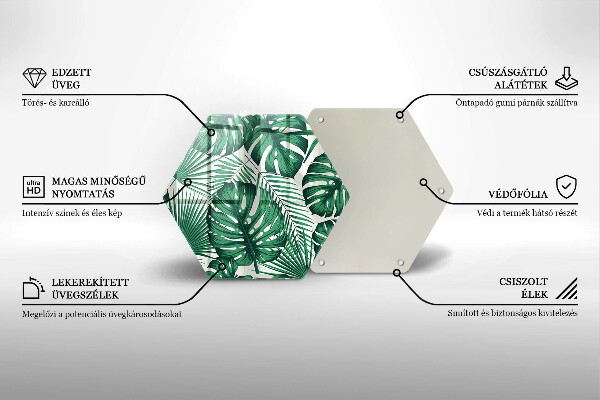 Tocător de bucătărie Monstera pleacă