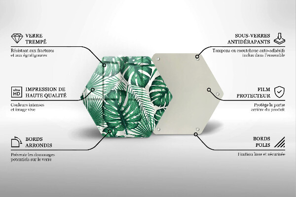 Tocător de bucătărie Monstera pleacă