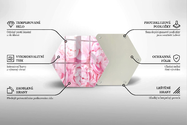 Tocător de bucătărie Bujori delicati