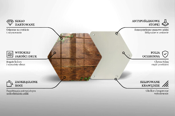 Tocător de bucătărie Scânduri și frunze de lemn