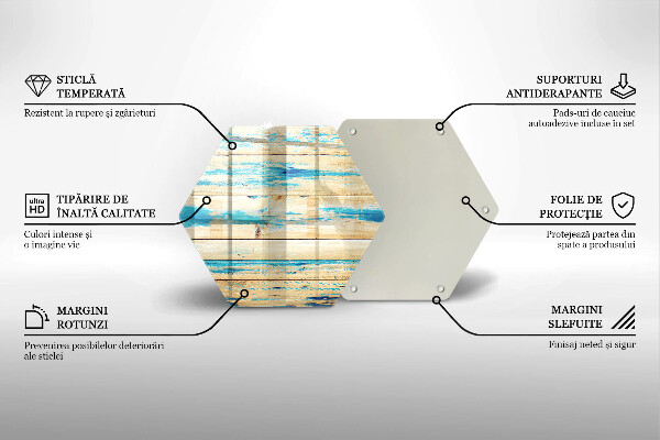 Tocător de bucătărie Scânduri retro din lemn