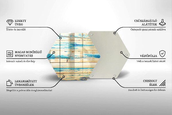 Tocător de bucătărie Scânduri retro din lemn