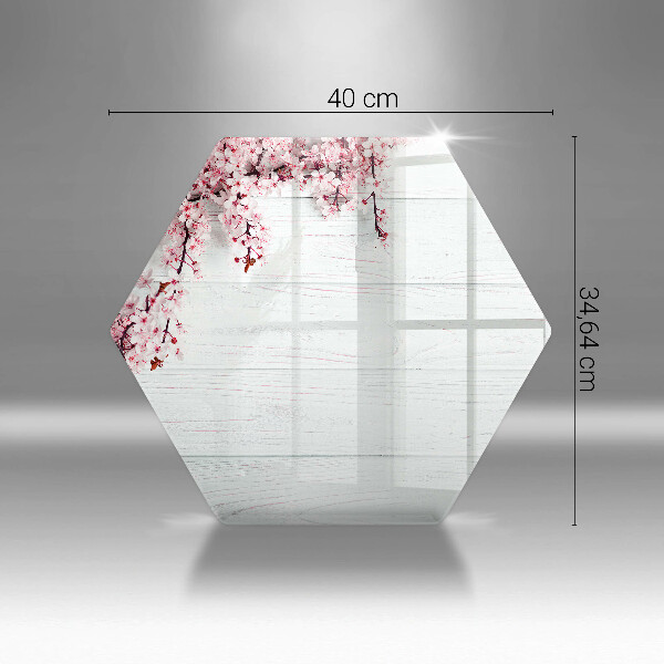 Tocător de bucătărie Flori pe scânduri