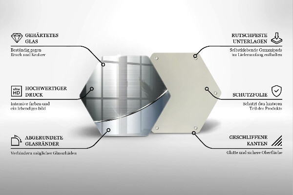 Tocător de bucătărie Model de abstractizare din metal