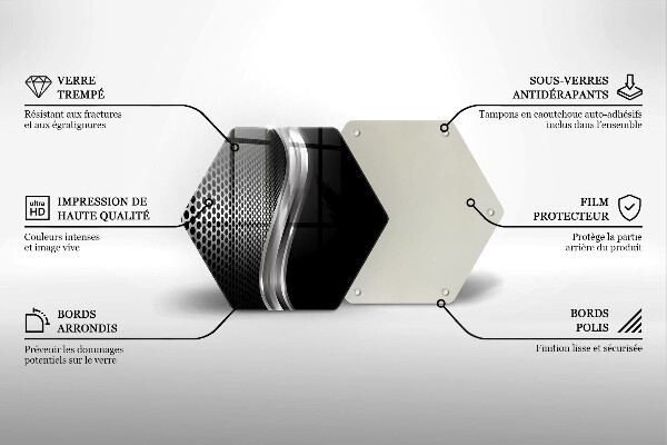 Tocător sticlă Structura metalica