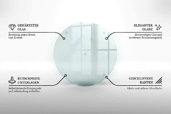Tocător sticlă transparente 30 cm