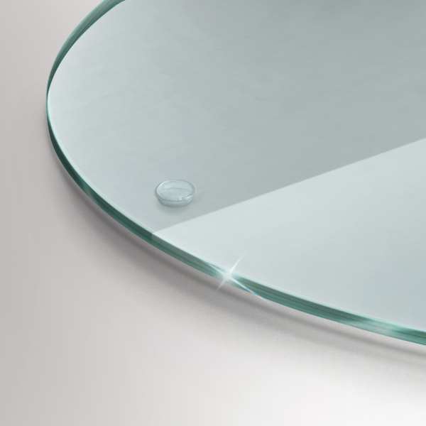 Tocător din sticlă transparent 30 cm