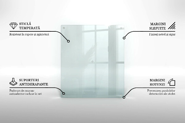 Tocător de bucătărie transparente 60x52 cm