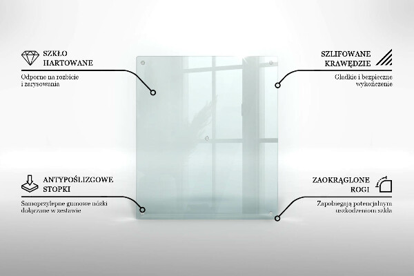 Tocător de bucătărie transparente 60x52 cm