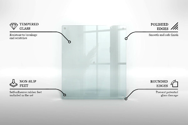 Tocător de bucătărie transparente 60x52 cm