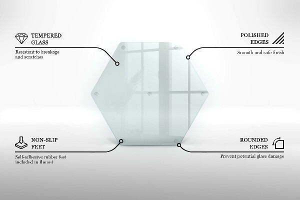 Tocător din sticlă transparentă 40 cm