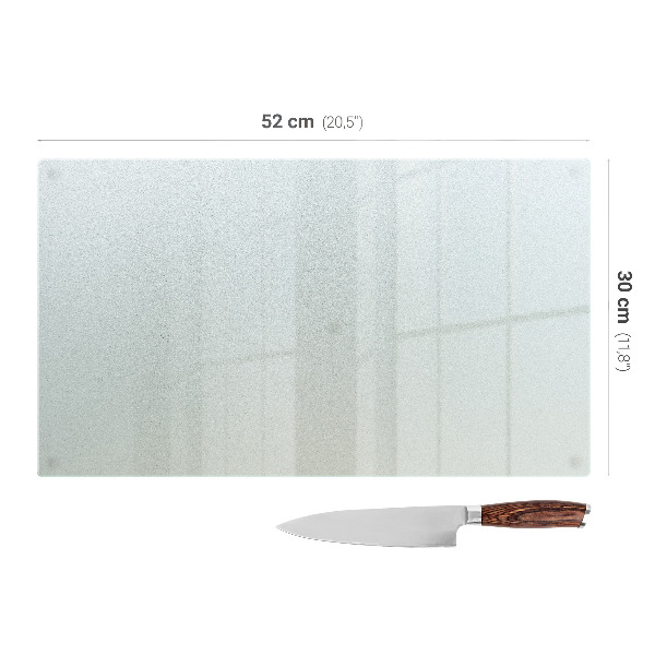 Tocător din sticlă cu dimensiunea de 52 x 30 cm
