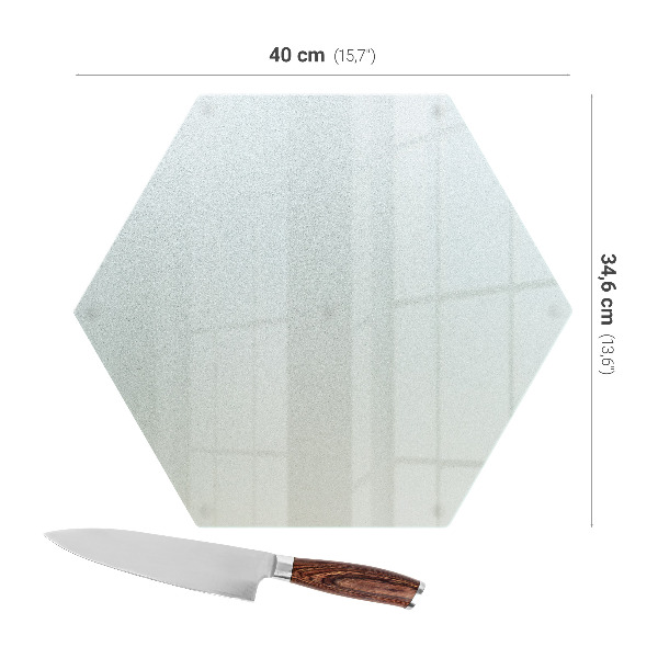 Tocător din sticlă cu înălțimea de 40 cm
