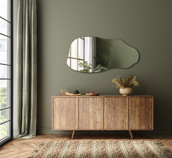 Oglinda forma neregulata accesoriu elegant fără ramă 45x90