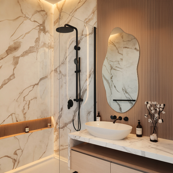 Oglindă organică modern 45x100 cm