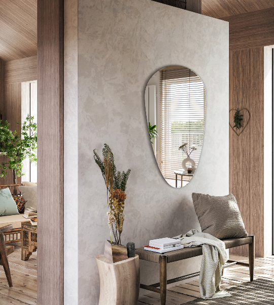 Oglindă în formă de lacrimă fara rama 40x80 cm