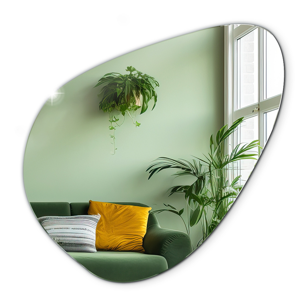 Oglindă organică suspendată modernă decorativă 68x67 cm