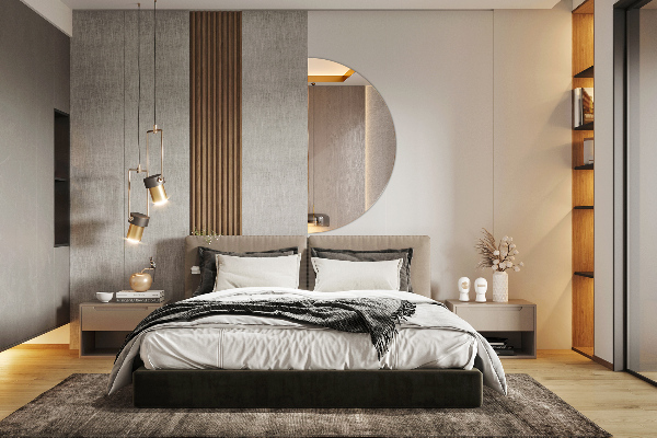 Oglinda semirotunda fara rama 45x90 cm