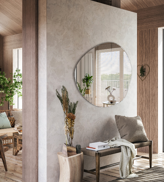 Oglindă neregulată moderna fără cadru 97x96 cm