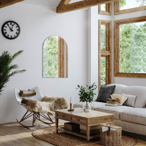 Oglindă semiovală decorativ 40x70 cm