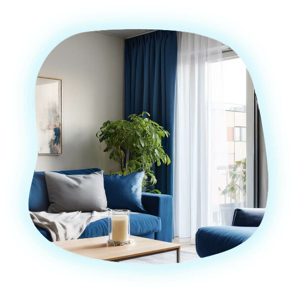 Oglinda forma neregulata led 77x77 cm