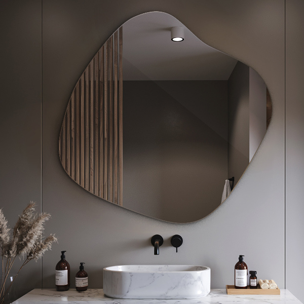 Oglindă neregulata în formă de pată original 48x48 cm