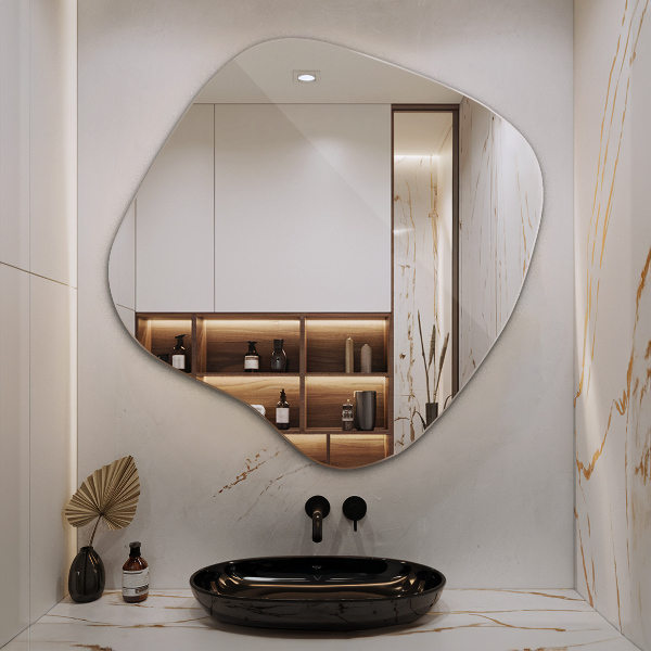 Oglindă neregulata în formă de pată original 48x48 cm