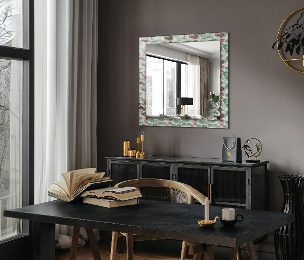 Oglinda cu decor Frunze în acuarelă