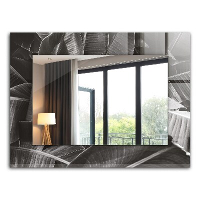 Oglinda cu rama imprimata Frunze de bananier