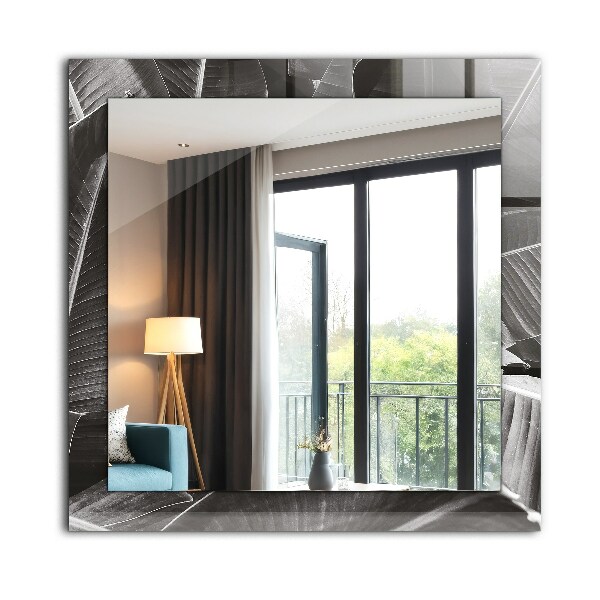 Oglinda cu rama imprimata Frunze de bananier