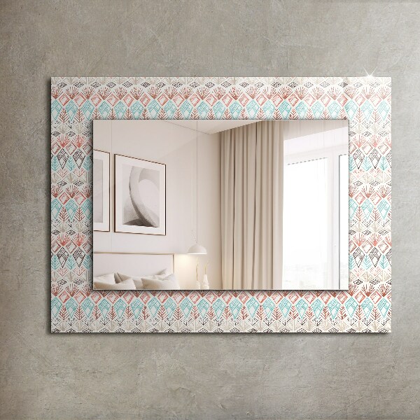 Oglinda cu decor Desen geometric colorat