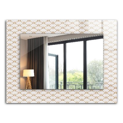Decor oglinda Floare cu model geometric