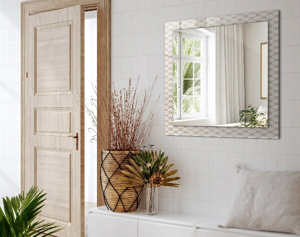 Decor oglinda Floare cu model geometric