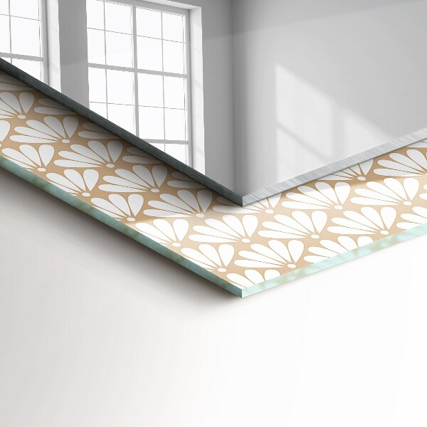 Decor oglinda Floare cu model geometric