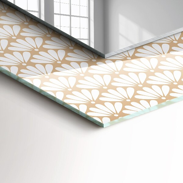 Decor oglinda Floare cu model geometric