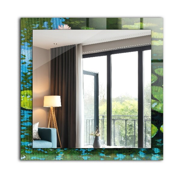 Decoratiuni perete cu oglinda Pudră de nufăr