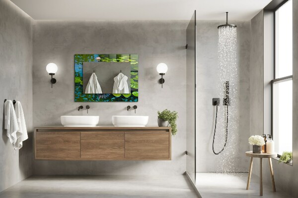 Decoratiuni perete cu oglinda Pudră de nufăr