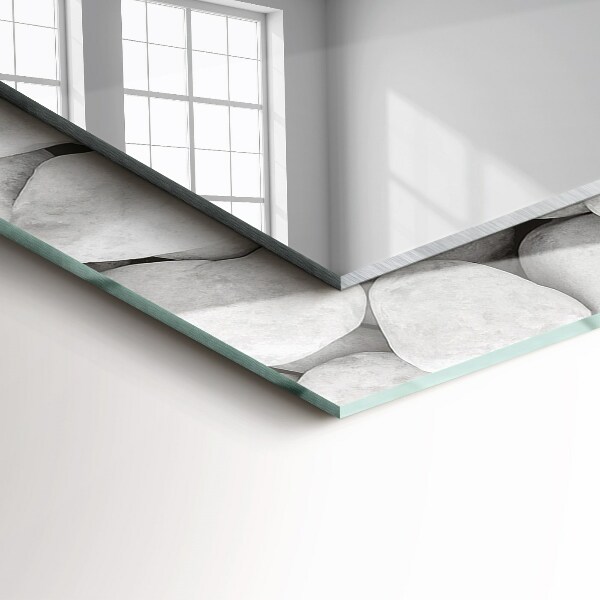 Oglinda cu rama imprimata Linii abstracte