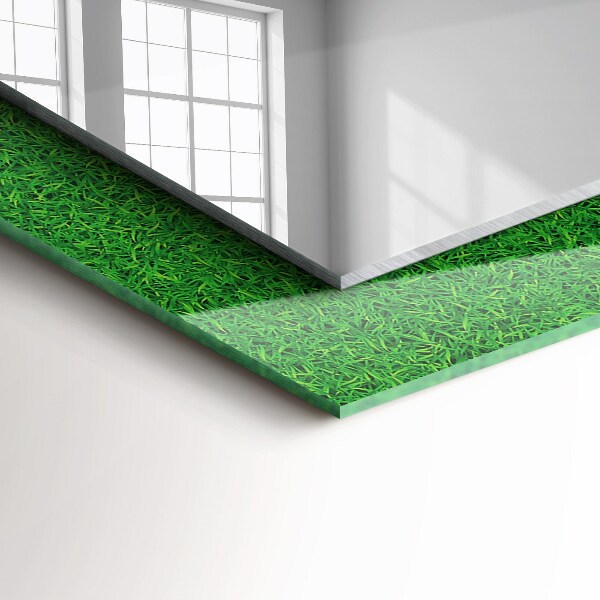 Oglinda cu rama imprimata Iarbă verde