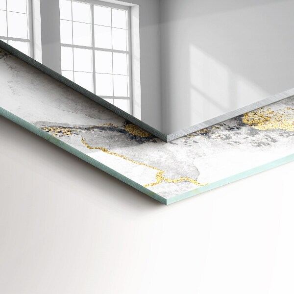 Oglinda rama cu imprimeu Marmură abstractă cu nervuri