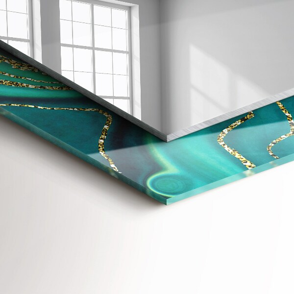 Oglinda imprimata Textură abstractă verde