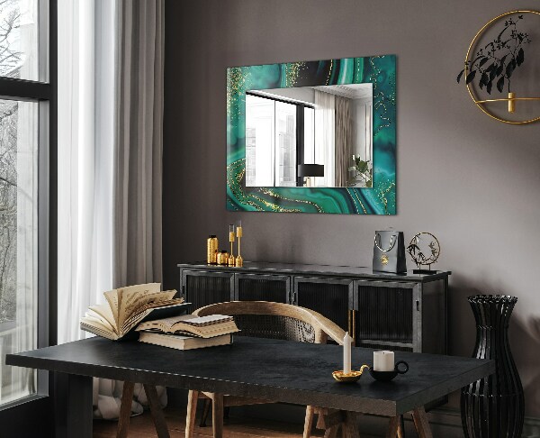 Oglinda imprimata Textură abstractă verde