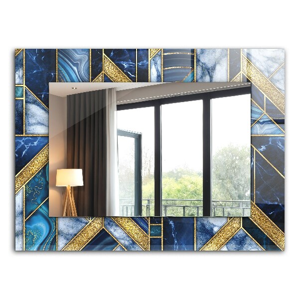 Decoratiuni perete cu oglinda Mozaic geometric abstract