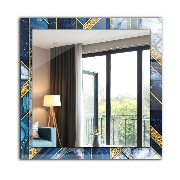 Decoratiuni perete cu oglinda Mozaic geometric abstract