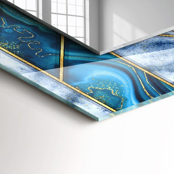 Decoratiuni perete cu oglinda Mozaic geometric abstract