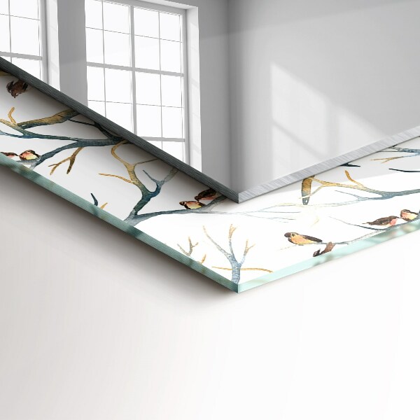 Oglinda imprimata Păsări pe ramuri