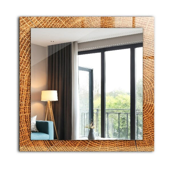 Oglinda imprimata Secțiune transversală a inelelor de creștere ale unui trunchi de copac